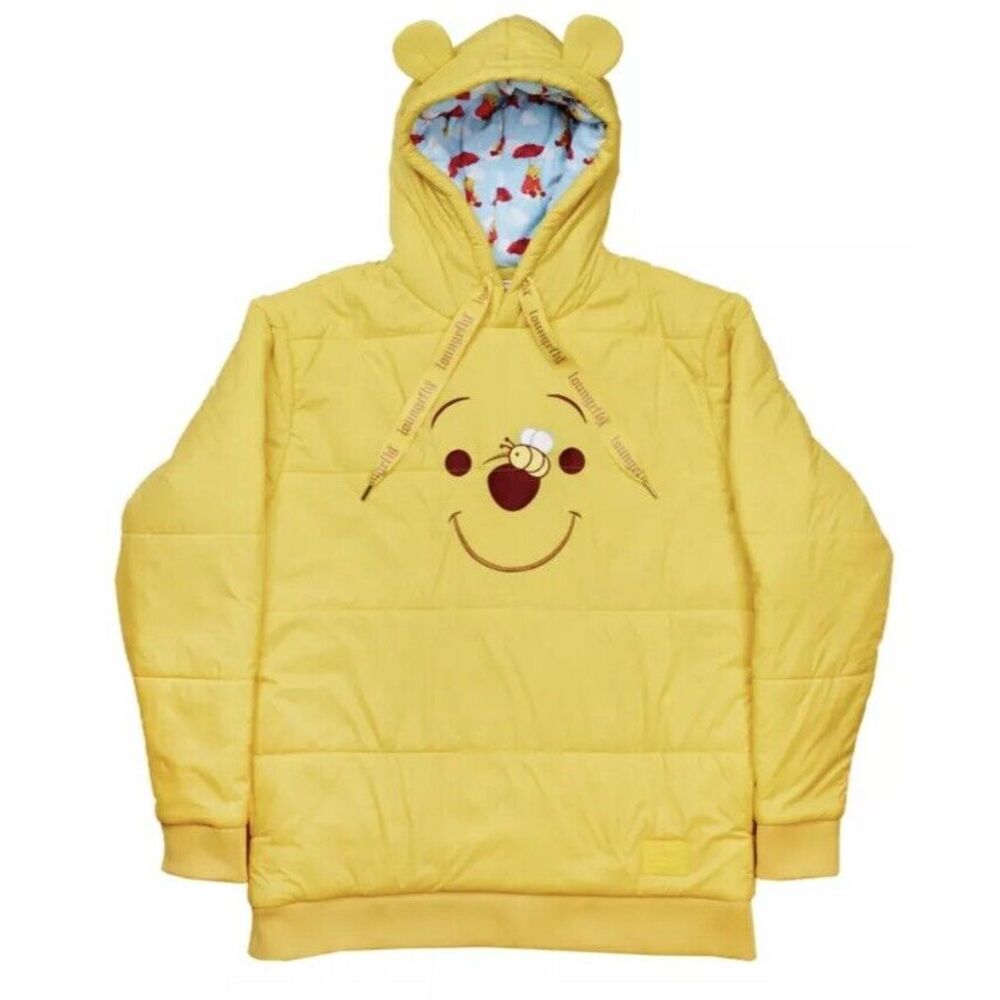 Loungefly Disney Winnie‎ The Pooh Rainy Day Puffer Hoodie Size 2X